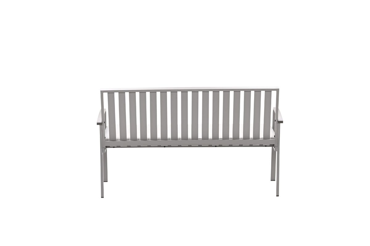 Bruno parkbank - aluminium - taupe - valley sand