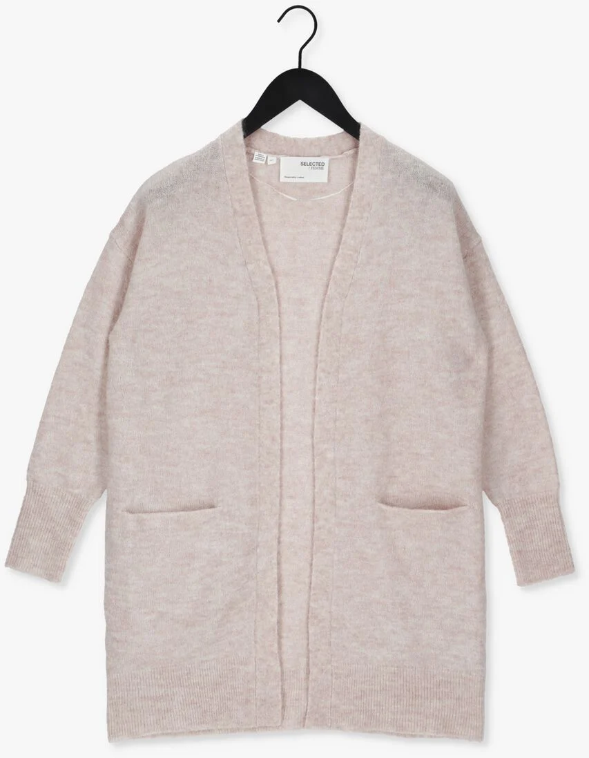 SELECTED FEMME beige selected femme vest lulu new ls knit long cardigan b