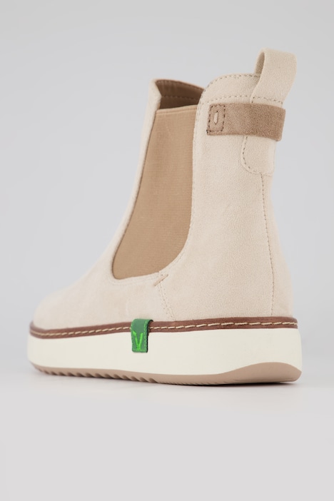 Jana Chelsea-Boots, Veloursoptik, vegan, Weite H