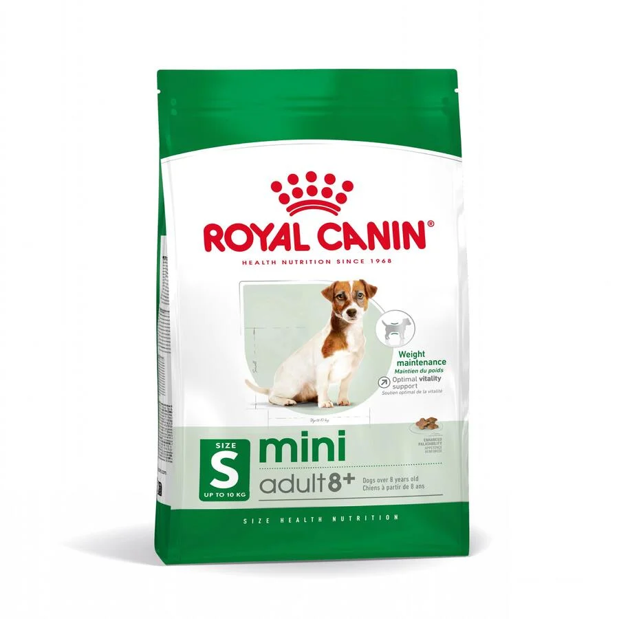 Ração Royal Canin Mini 8+ para cães adultos