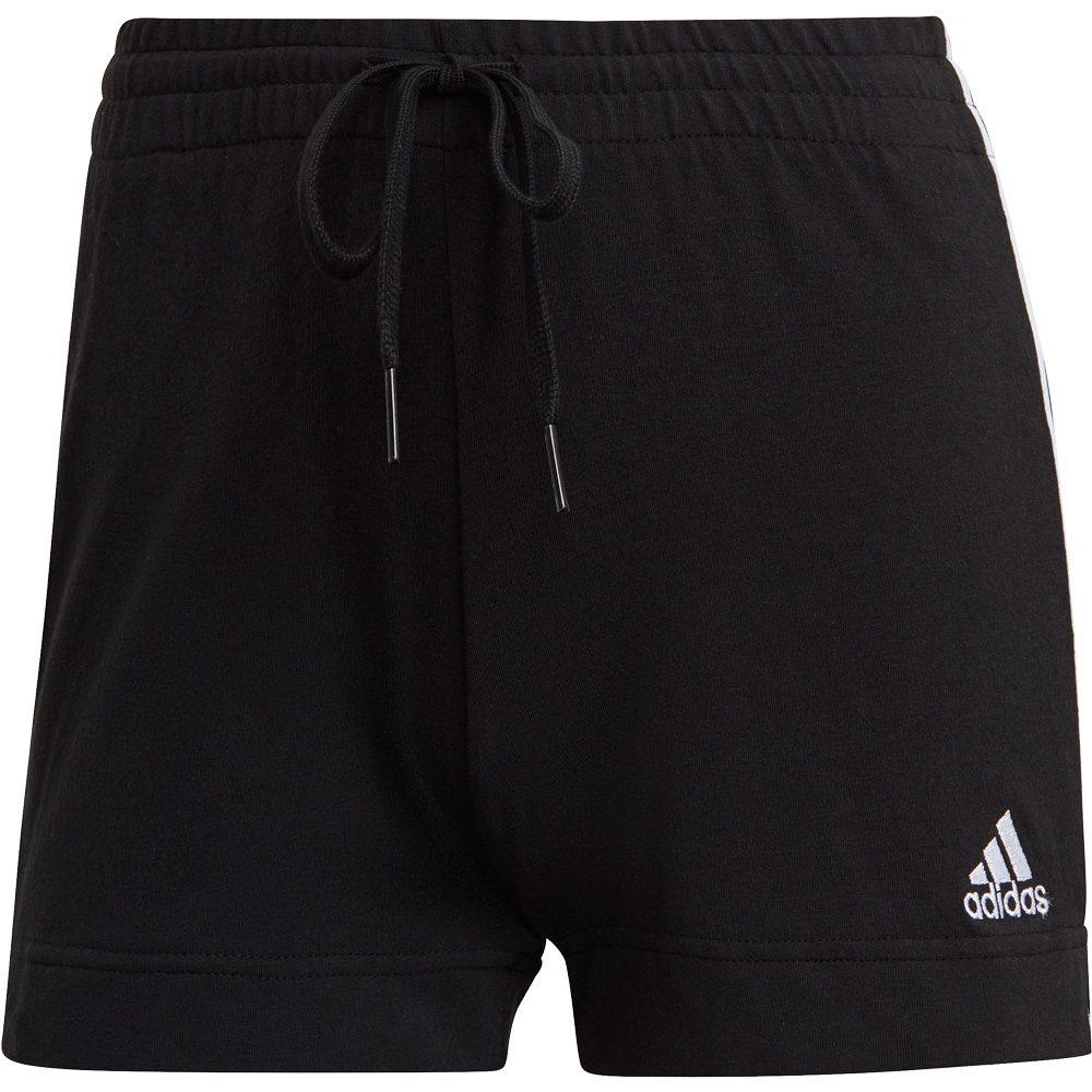 adidas Essentials Slim 3-Streifen Shorts Damen schwarz