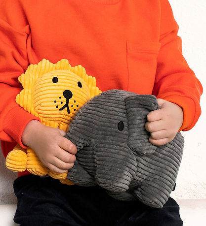 Bon Ton Toys Kuscheltier - 17 cm - Löwe ECO Corduroy - Gelb