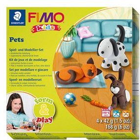FIMO - Kids 8034 - Ovenhardende Boetseerklei - Huisdieren - 4 Blokjes van 42 g