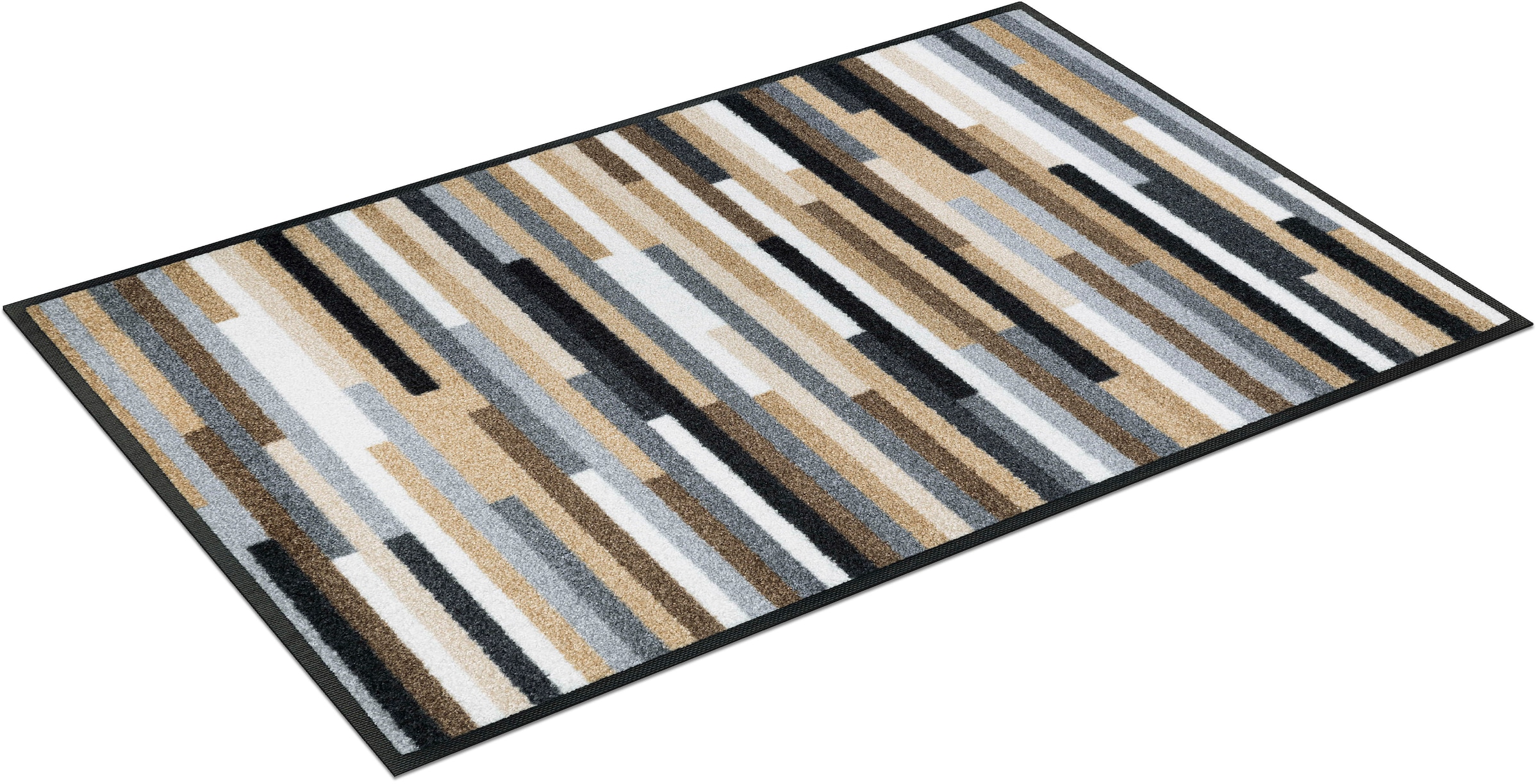 wash+dry by Kleen-Tex Teppich »Mikado Stripes« rechteckig 7 mm Höhe modernes Streifen Design, rutschhemmend, waschbar