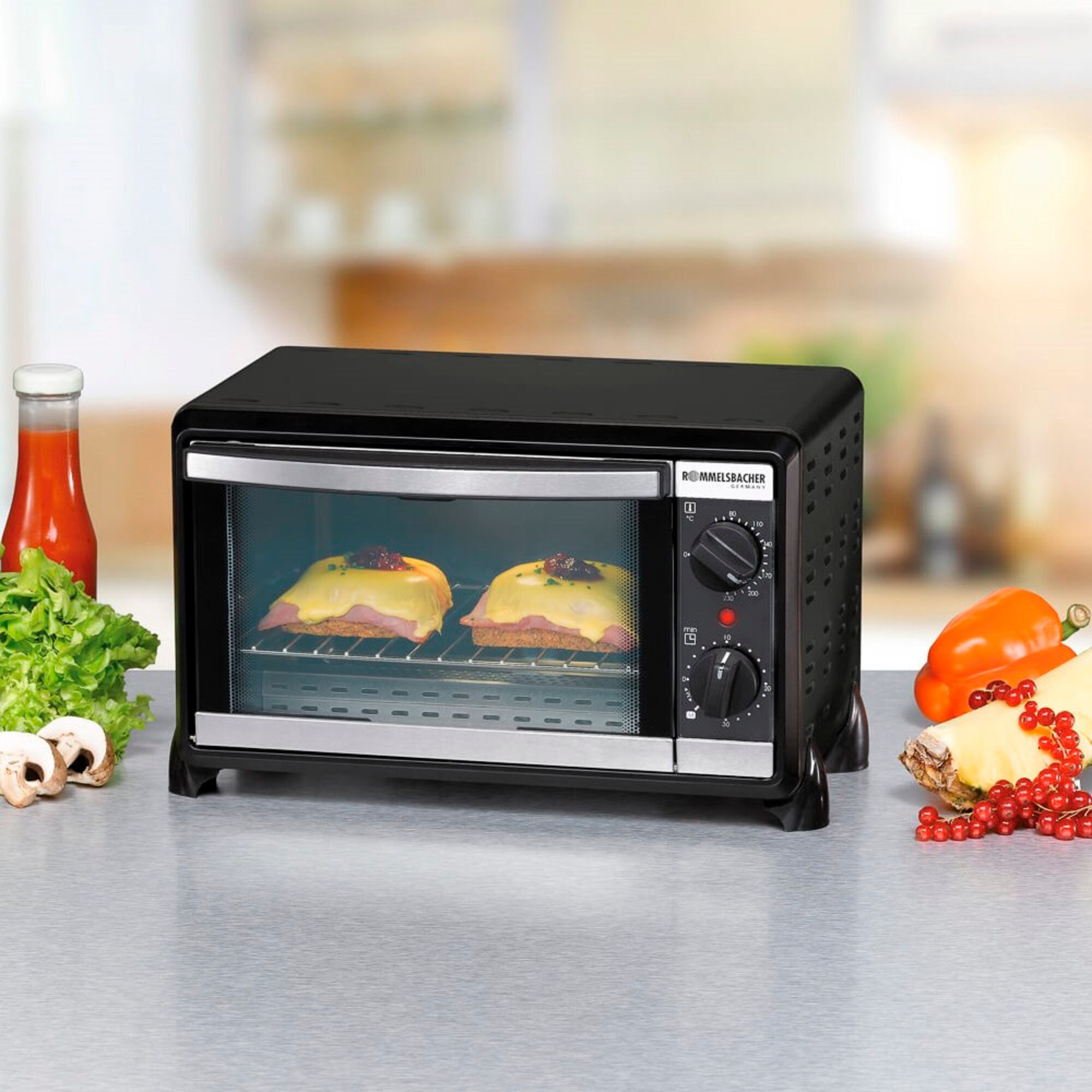 Rommelsbacher Mini-Backofen Kleinbackofen Speedy BG 950