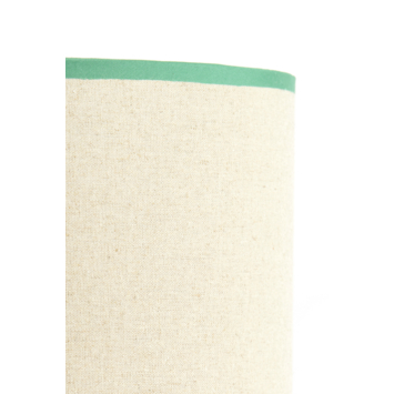 Lampenkap Theo-Bert Pot cilinder beige groen Ø 23 cm