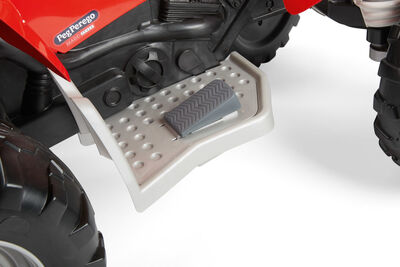PegPérego Polaris Outlaw Firhjuling 330W, Rød/Hvit