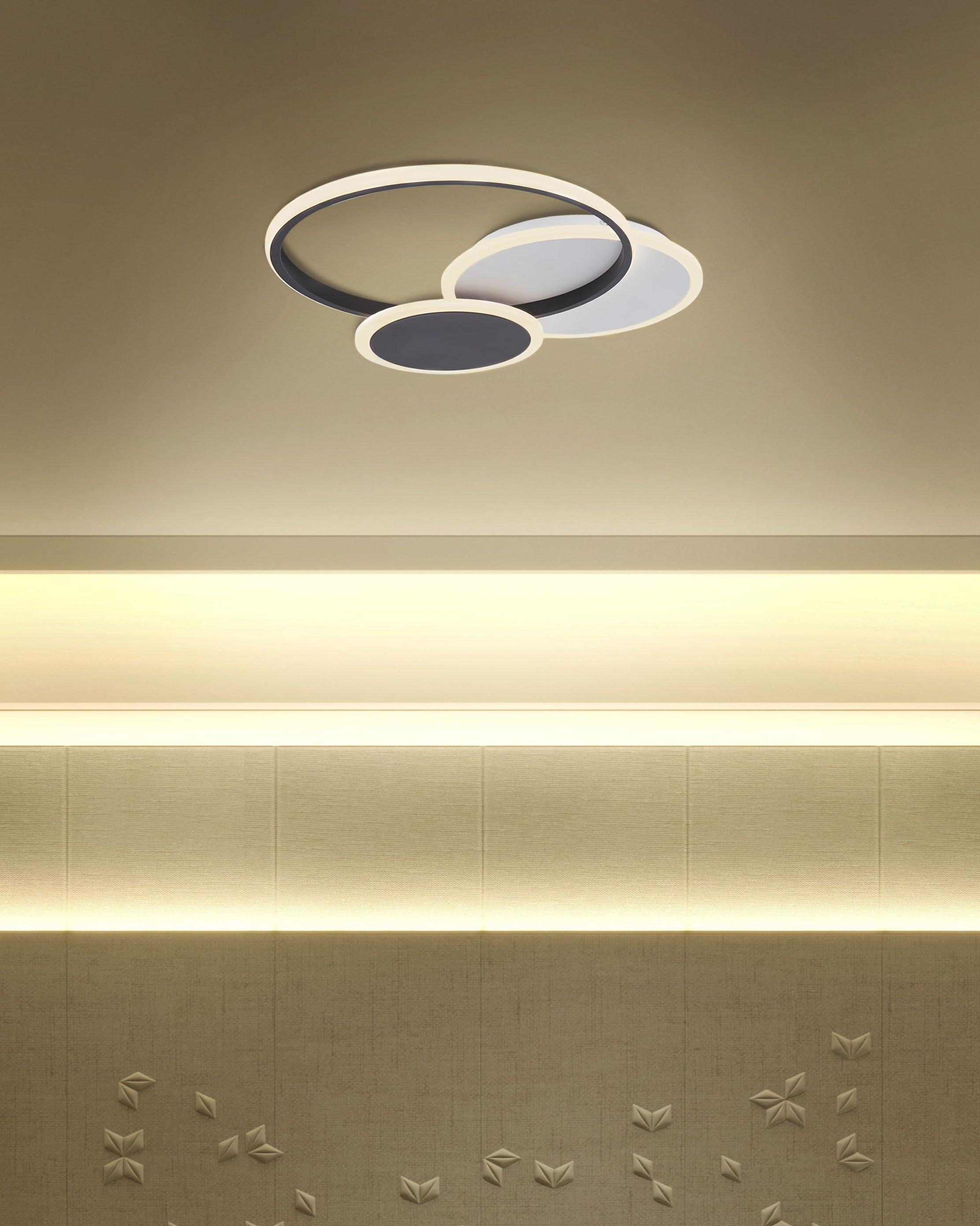 LED plafondlamp ZAMI Metaal Zwart