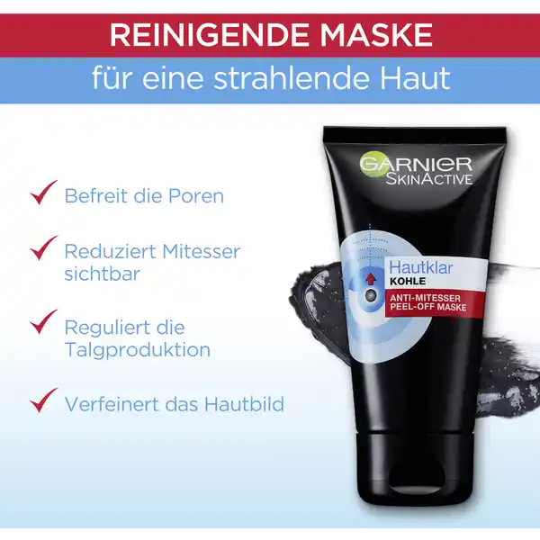 Hautklar Kohle Anti-Mitesser Peel-Off Maske