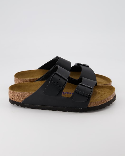 Birkenstock Arizona Weichbettung Pantoletten in Schwarz