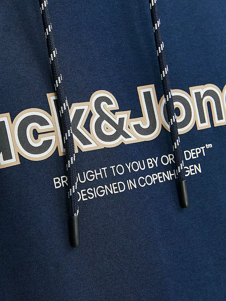 JACK & JONES Kapuzensweater - Hoodie JORLAKEWOOD blau