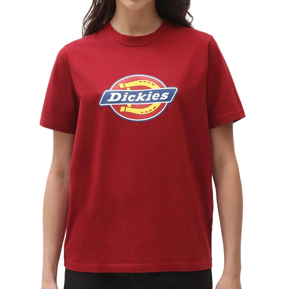 Dickies T-shirt Rouge Femme Dickies Icon Logo