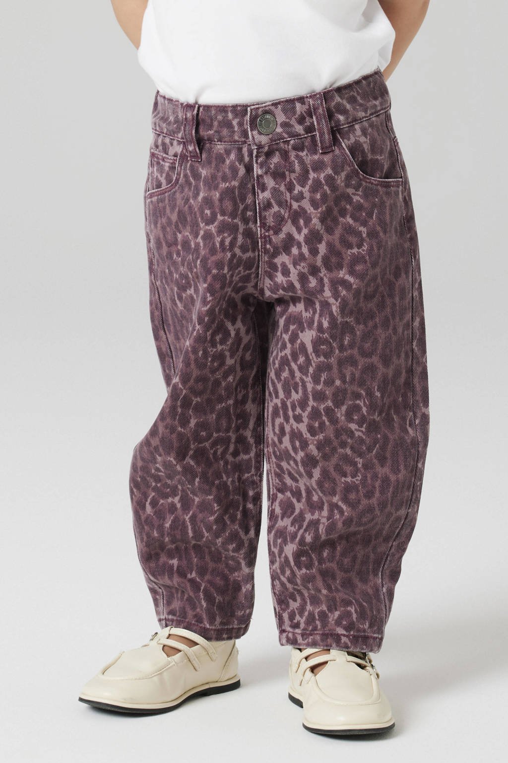 NAME IT MINI mom casual broek donkerrood