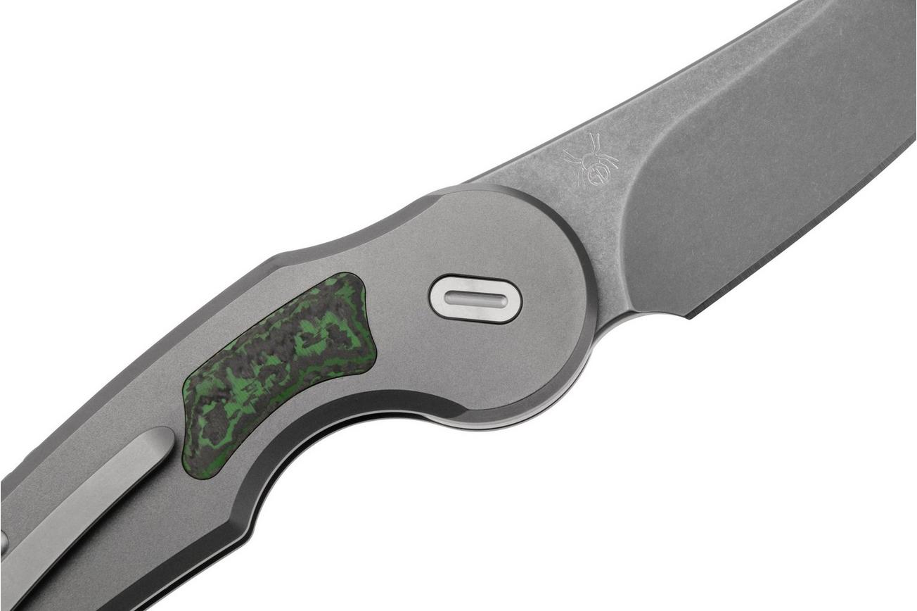 FOX Knives Jupiter FX-555-TICF M390  Acid Stonewashed, Titanium Fatcarbon Jungle Wear, zakmes