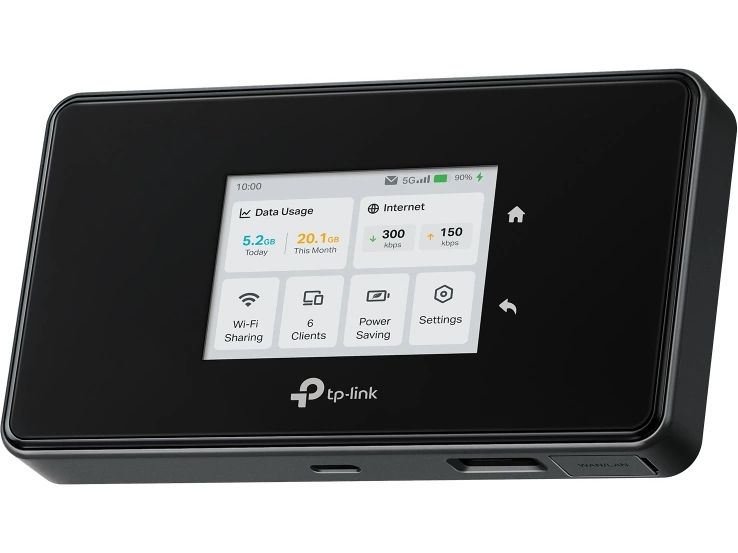 TP-Link 5G Router M8550 WLAN-Router Dual-band 2.4 GHz   5 GHz oder 2.4 GHz   6 GHz Schwarz