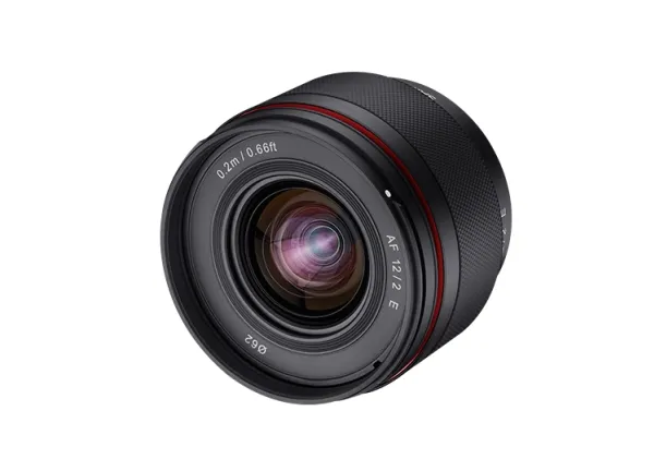 Samyang AF - Vidvinkel objektiv - 12 mm - f/2.0 - Sony E-mount - for Sony Cinema Line; a VLOGCAM; a1; a1 II; a6700; a7 IV; a7C; a7C II; a7CR; a7R V; a9 III