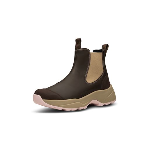 Woden Siri Waterproof Støvle, Chocolate/Light Lilac, 39