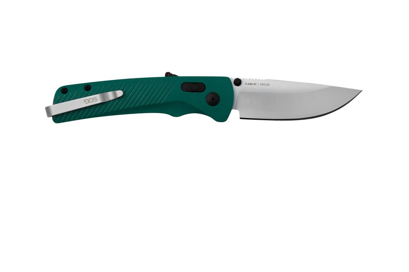 SOG Flash AT Petrol Green Satin 11-18-13-41 zakmes