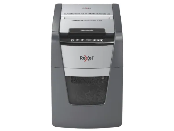 Makulator Rexel Optimum AutoFeed  100X krydsmakulering 4x28 mm (P-4)