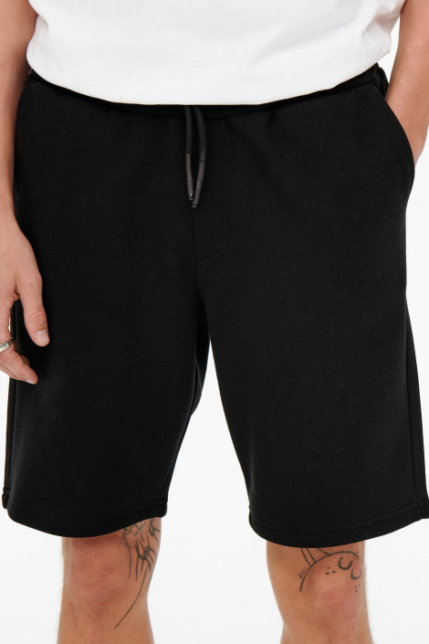 Only & Sons zwarte heren korte broek