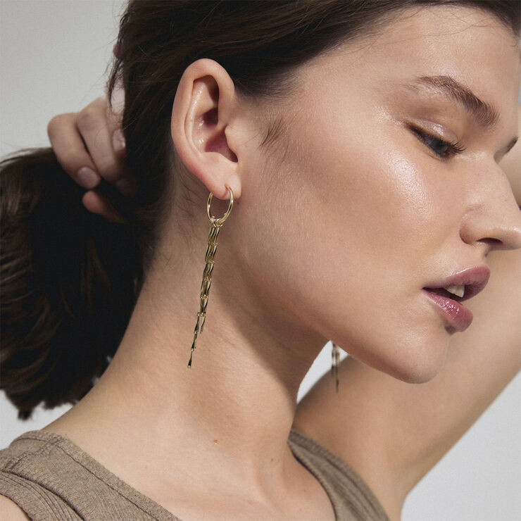 Pilgrim CONNECT recycled earrings gold-plated Guld