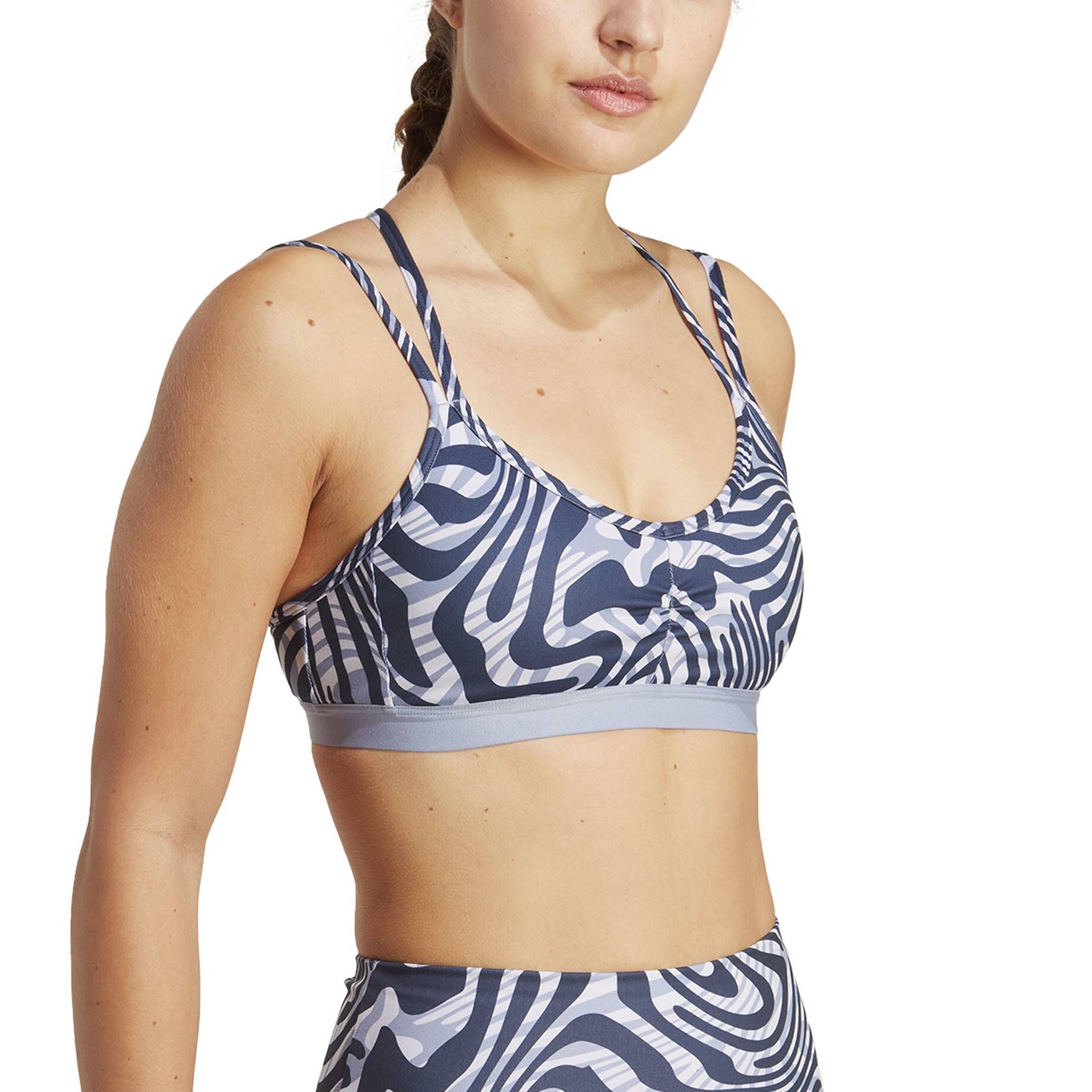adidas Performance| Damen Sport BH YOGA ESS LS AOP
