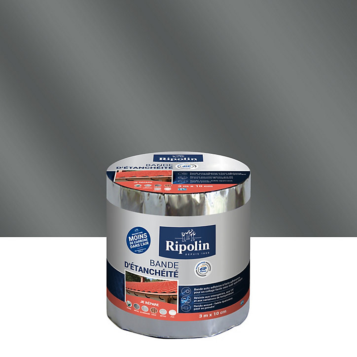 Bande d'étanchéité Ripolin alu 10 cm x L.3 m