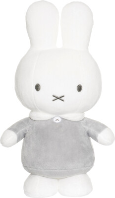 Miffy Kanin Bamse I Grå - Stor 30 CM