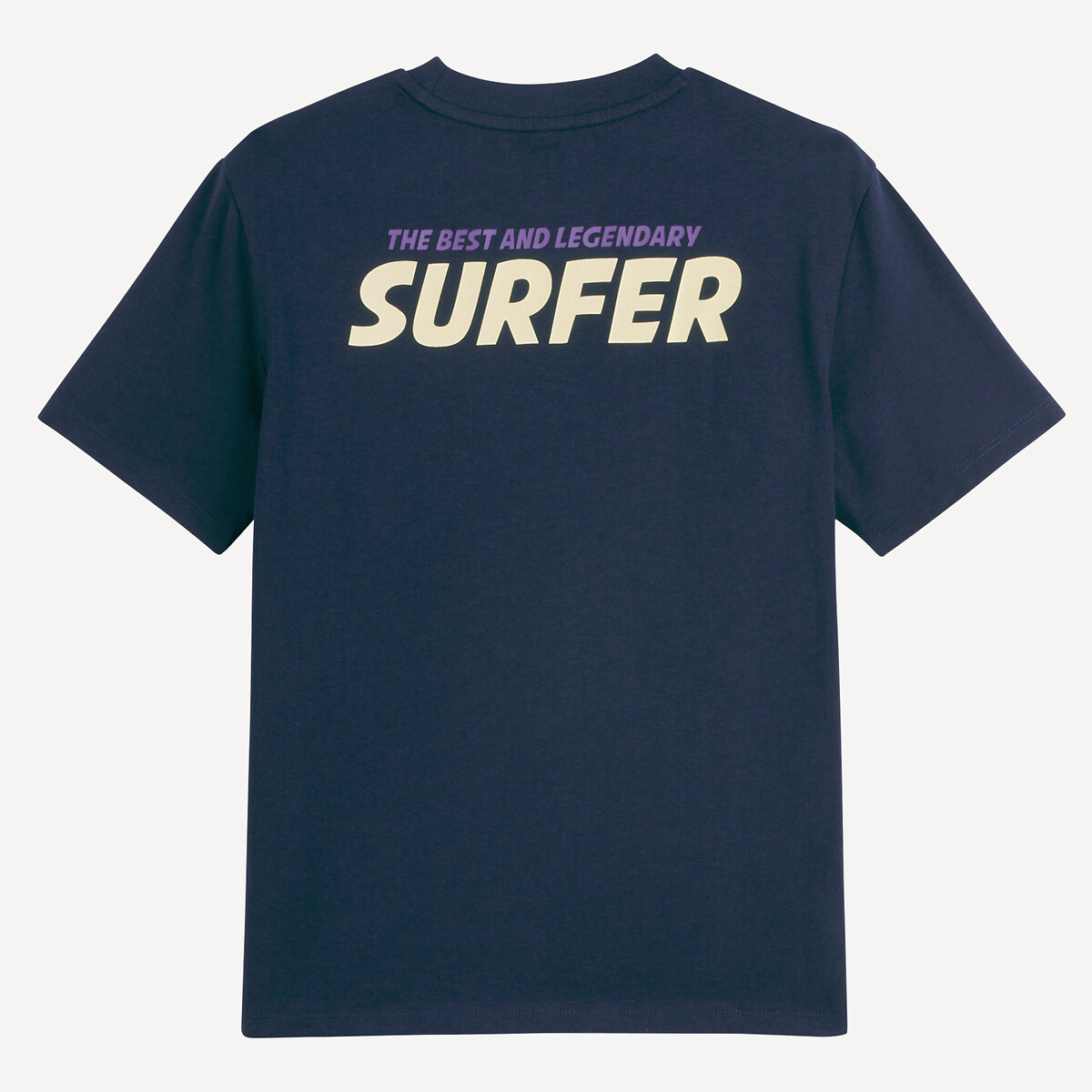 COLEÇÃO LA REDOUTE<br>Camiseta com gola redonda e estampa na frente e nas costas