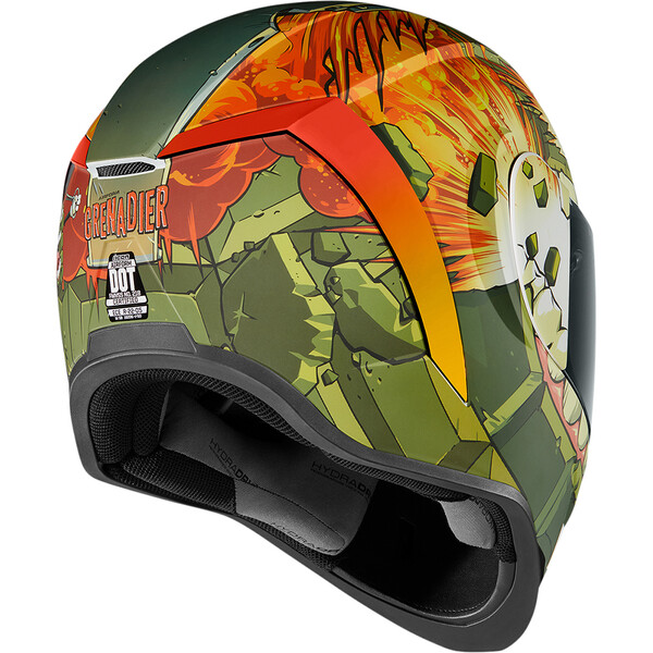 Icon - Casque Airform Grenadier™ Kaki / Orange