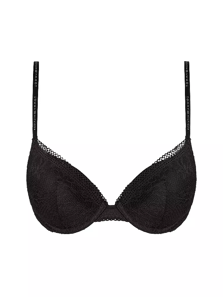 TOMMY HILFIGER Push Up BH PLUNGE black  schwarz