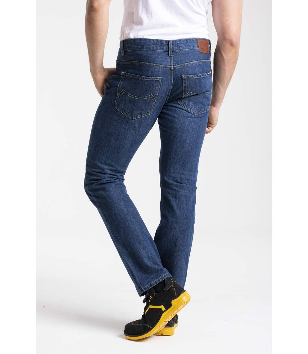 Jeans de travail coton coupe confort stone DENIM