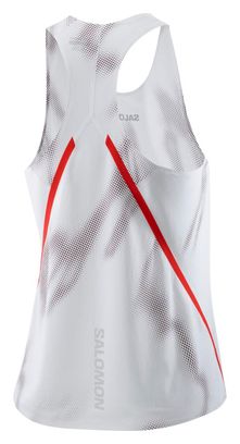 Débardeur Salomon S/Lab Speed Blanc/Rouge Femme