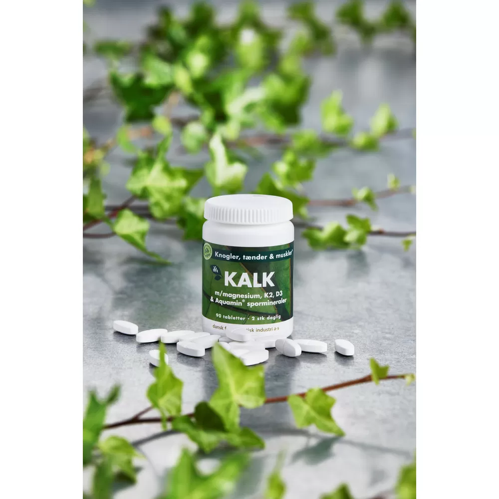 Kalk m/magnesium, K2 og D3 - 90 tabl.