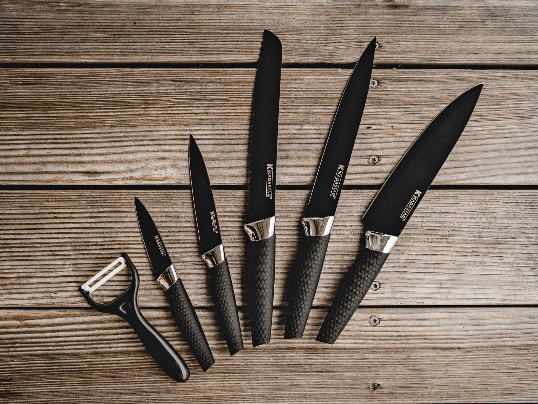 Messer-Set Premium black 6-teilig