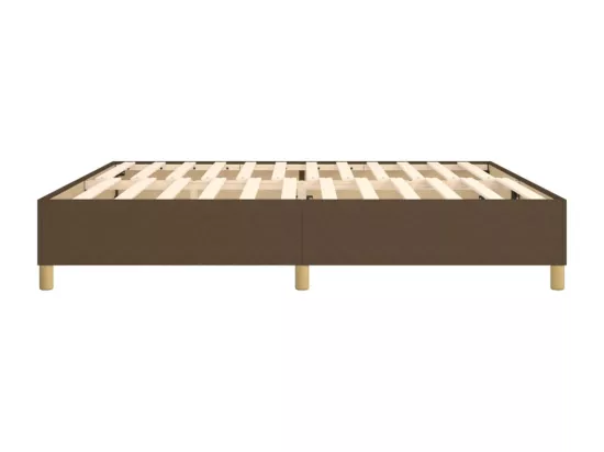Sommier à lattes de lit Marron foncé 200x200 cm Tissu