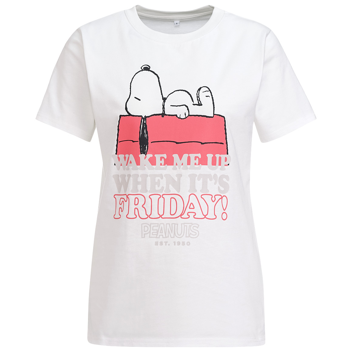 Jonas Nielsen Peanuts T-Shirt mit Print weiss