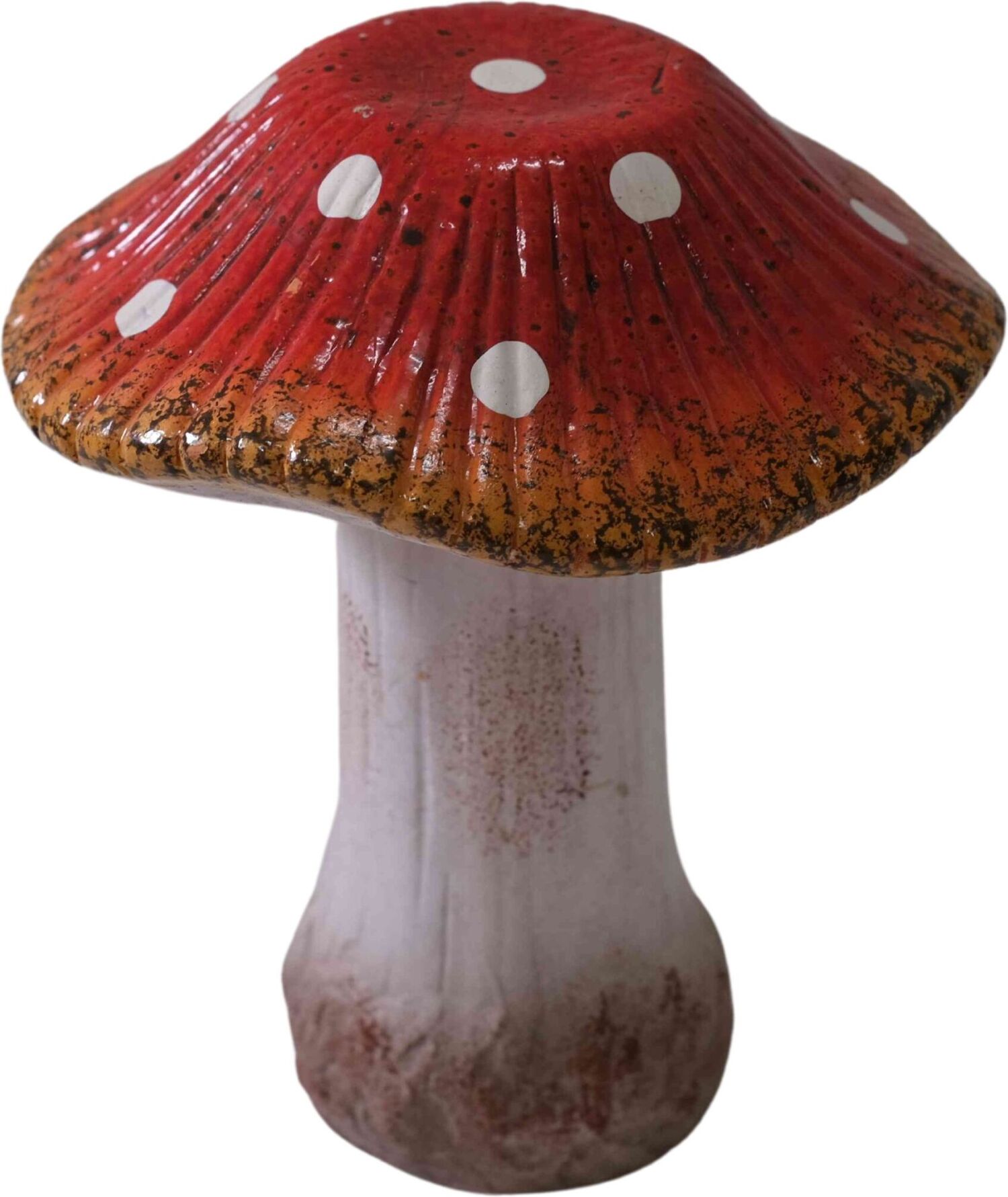 Intratuin tuinbeeld Amber paddenstoel rood / wit D 16 H 19,5 cm
