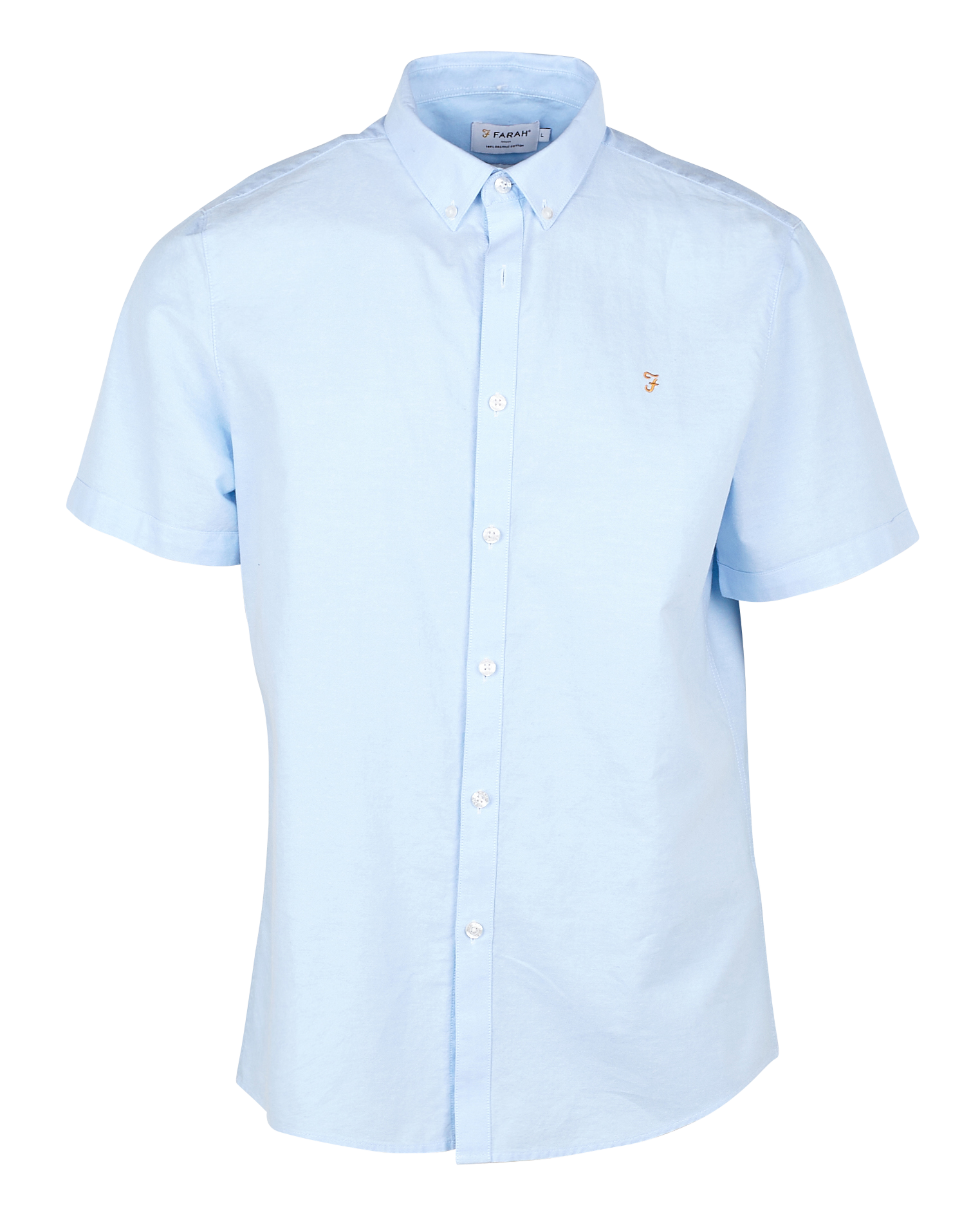BREWER - Chemise ajustée à manches courtes| Bleu