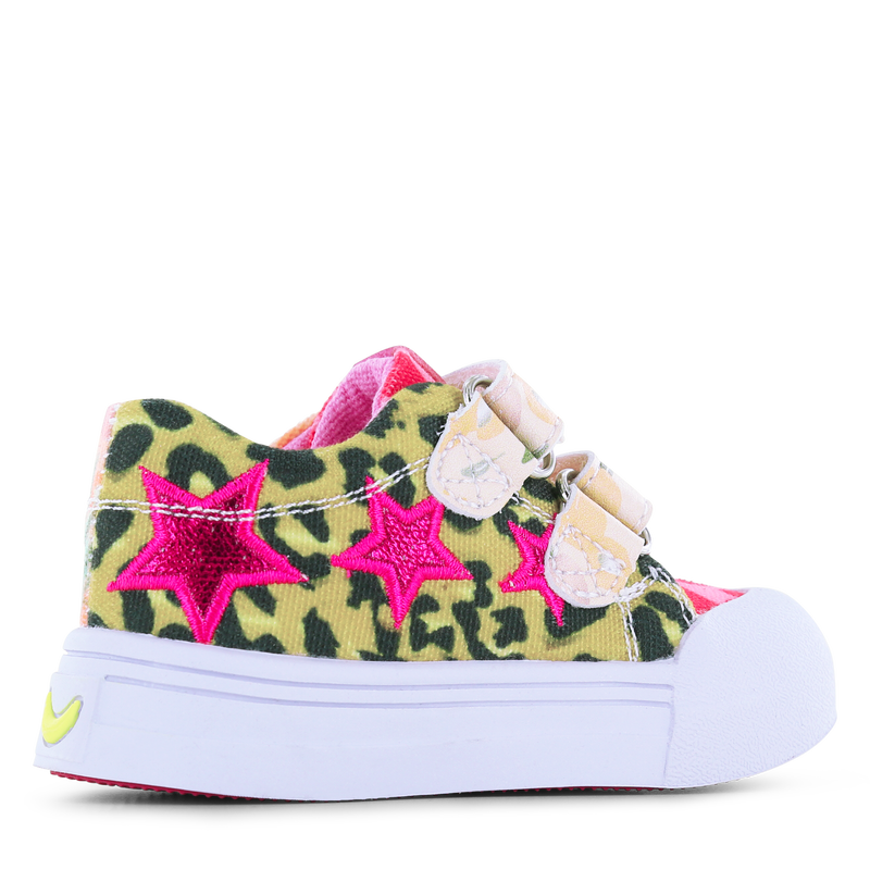 Go Bananas sneaker klittenband - Zwaan Canvas | Meisjes schoenen