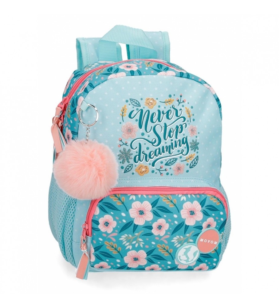 Mochila pequena Movem Never Stop Dreaming - Azul
