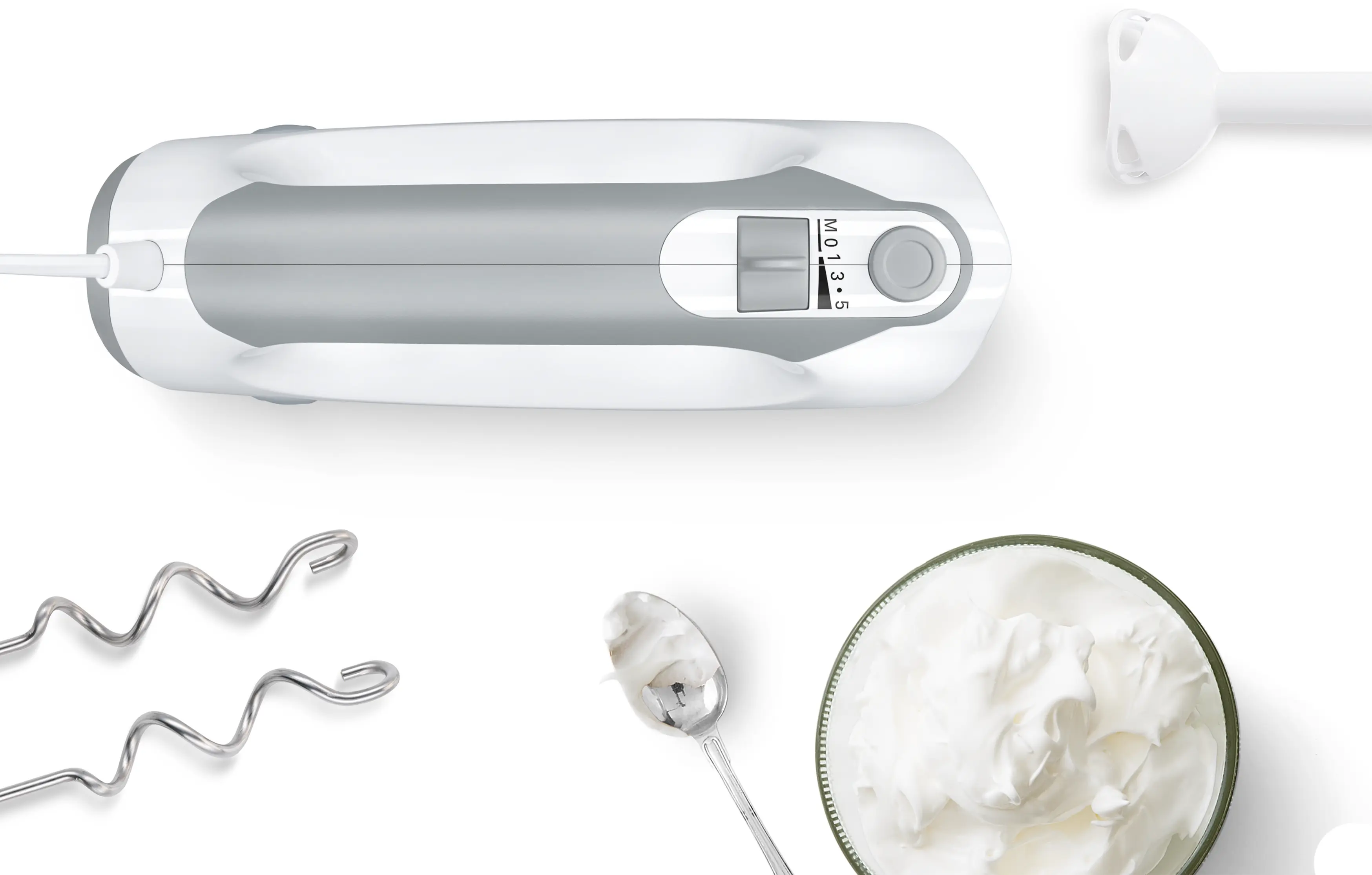 Handmixer ErgoMixx 450 W Wit, Grijs MFQ36440