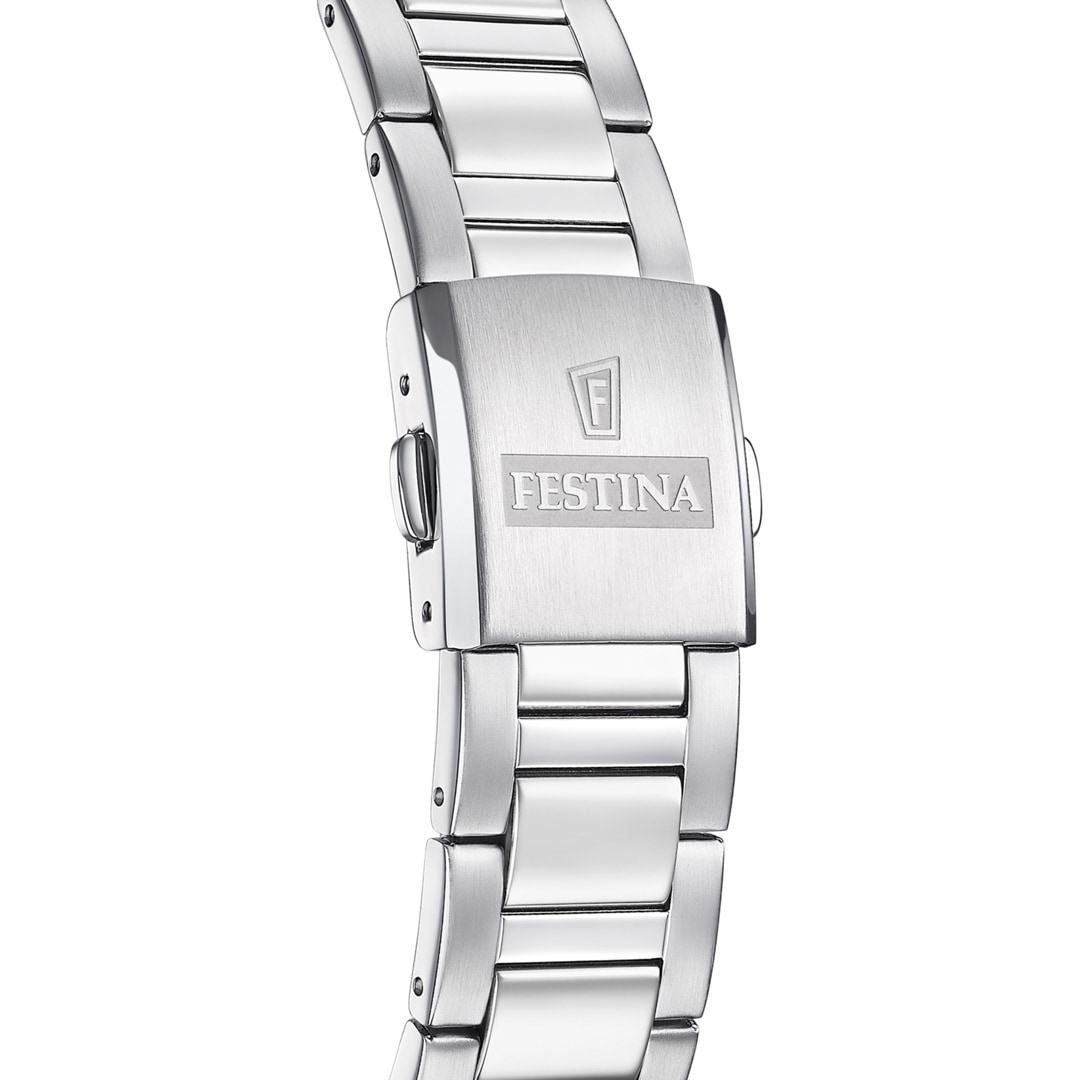 Festina Solar Energy Silbrig / Blau 42mm