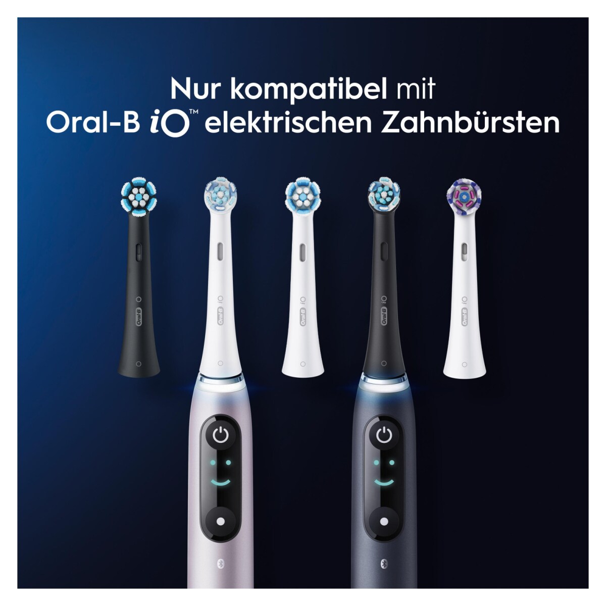 Oral-B iO Black Ultimative Reinigung Aufsteckbürsten, 8 Stück