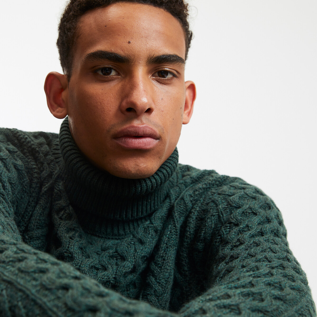 COLEÇÕES LA REDOUTE<br>Gola alta tricotada Signature GAUTHIER