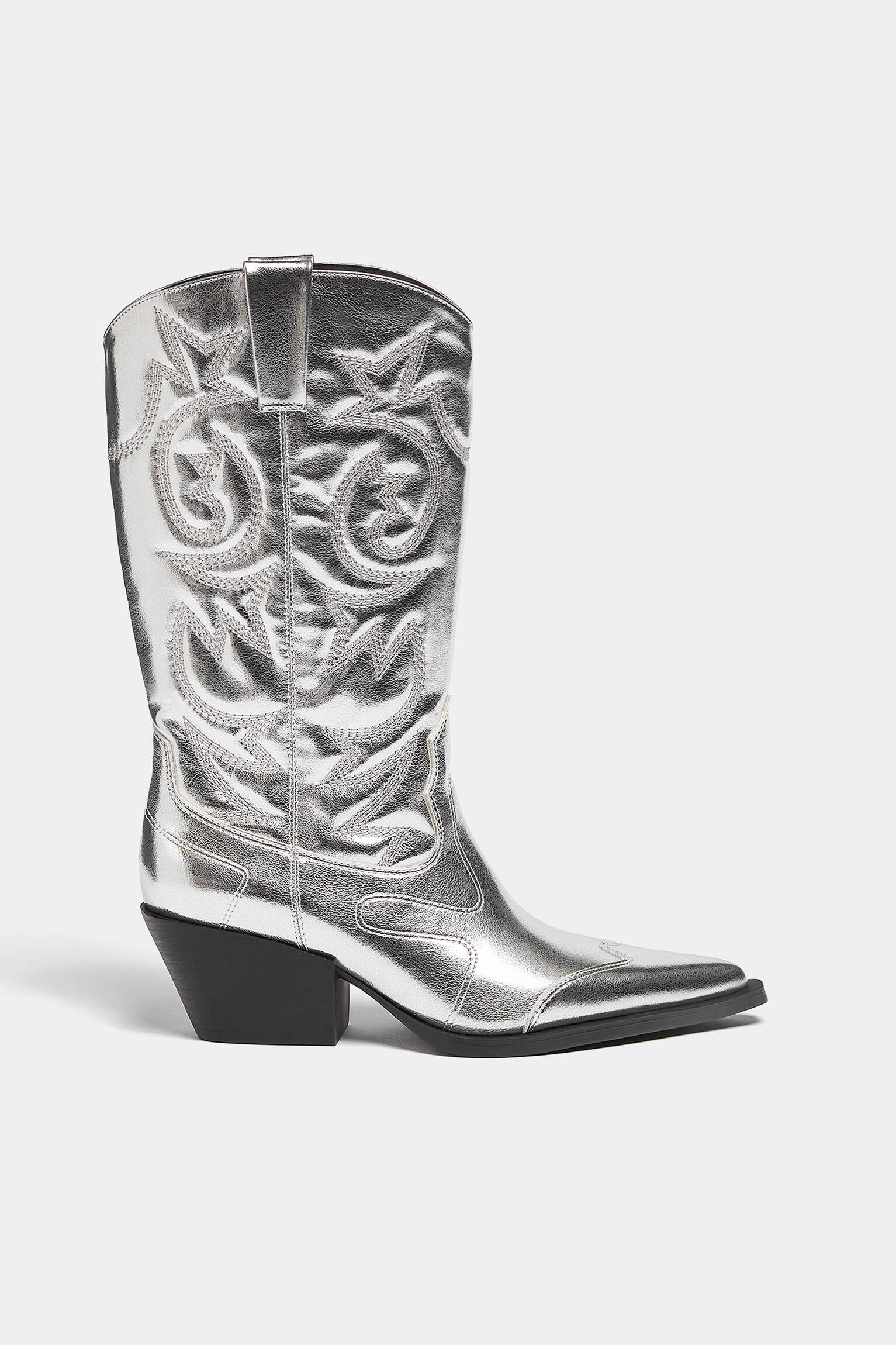 BOTA DE COWBOY - PRATA