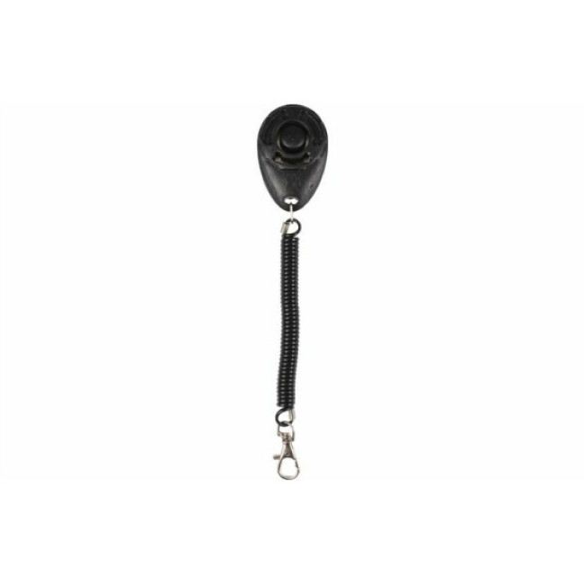 Clicker chien avec système d'attache extensible