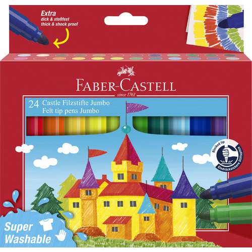 FABER-CASTELL Jumbo Superwashable Filzstift-Sets