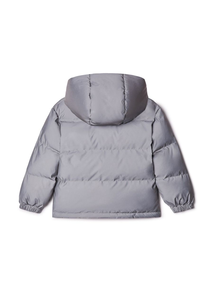 Off-White Reflective Bookish Puffer