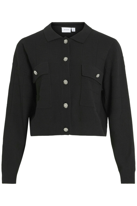 Vila zwarte dames vest